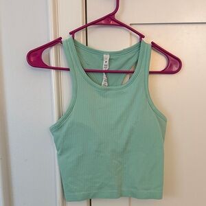 Lululemon Mint Green Ribbed Tank Top